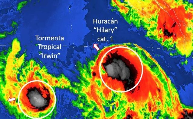Huracán Hilary se degrada a categoría 1
