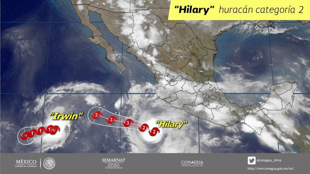 Huracán Hilary provocará tormentas en gran parte del país - hillary-clima-1024x576