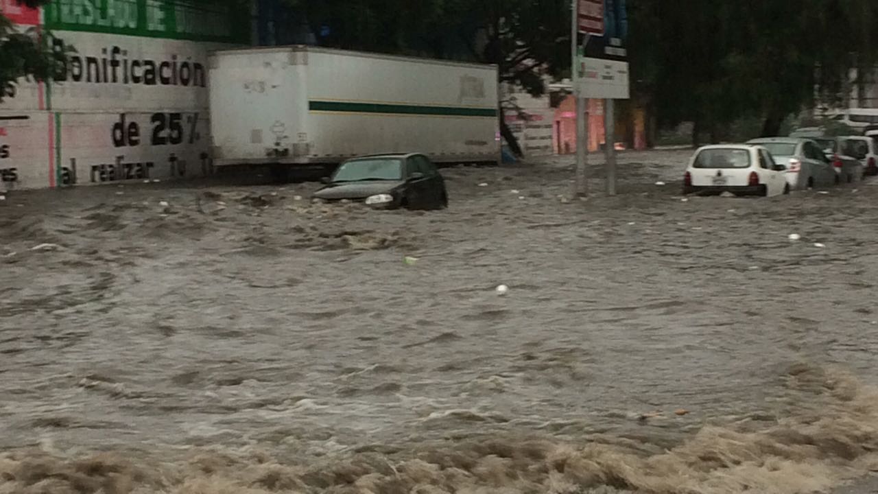 Lluvias fuertes en el norte de la Ciudad de México