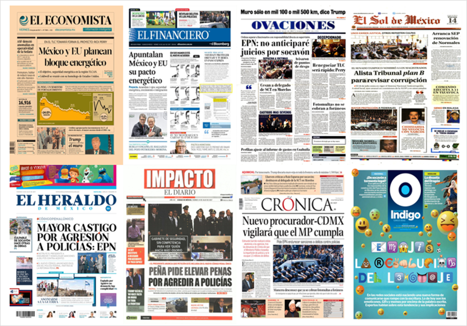 EPN, Ruiz Esparza y socavón en primeras planas - portadas-14-jul1