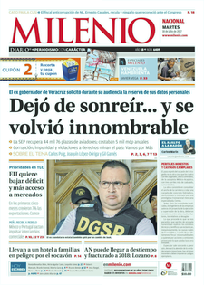 Duarte y TLC en primeras planas del martes - portadas-18-jul-milenio