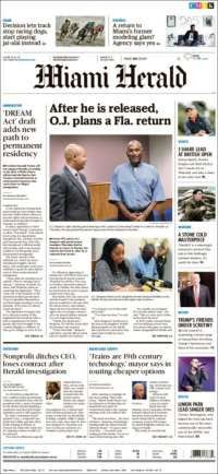 Tláhuac y OJ Simpson en primeras planas del viernes - portadas-21-jul-miami-h