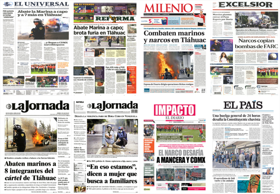 Tláhuac y OJ Simpson en primeras planas del viernes