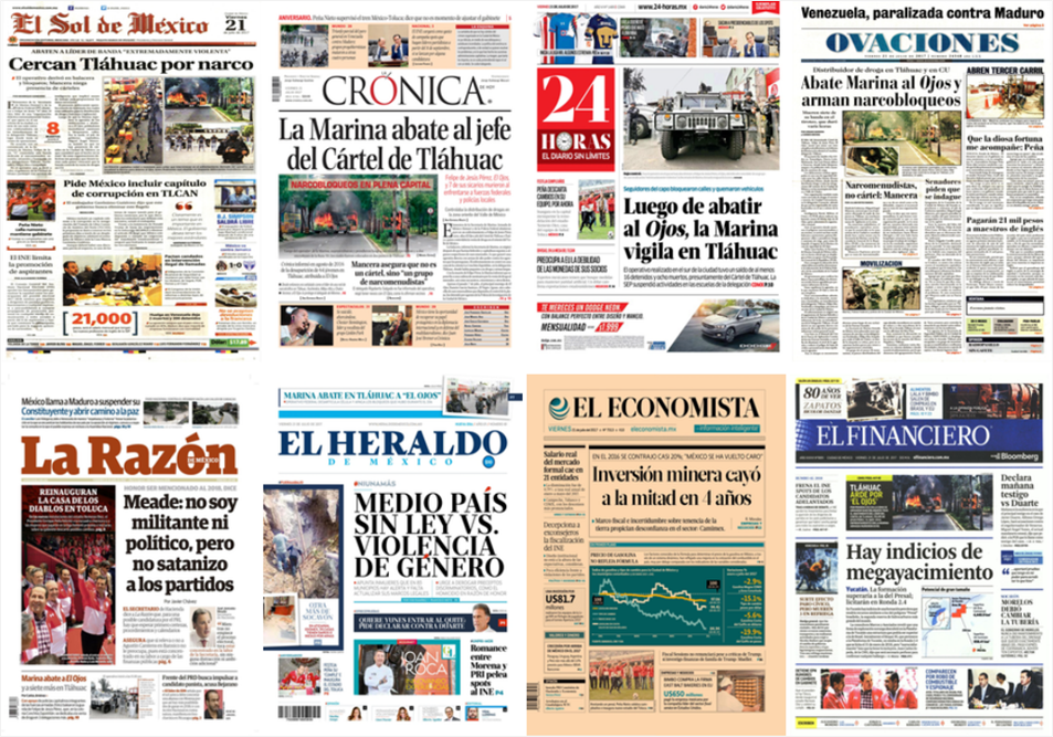 Tláhuac y OJ Simpson en primeras planas del viernes - portadas-21-jul1