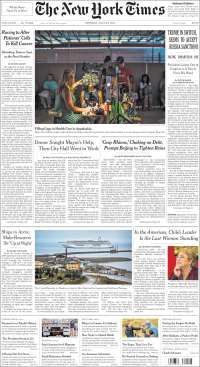 Texas, Duarte y Trump en primeras planas - portadas-24-jul-nyt