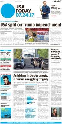 Texas, Duarte y Trump en primeras planas - portadas-24-jul-usat