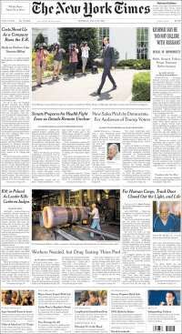 Tláhuac y Pemex en primeras planas - portadas-25-jul-nyt