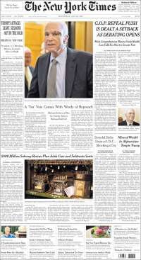 Tláhuac y Obamacare en primeras planas - portadas-26-jul-nyt