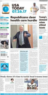 Tláhuac y Obamacare en primeras planas - portadas-26-jul-usat