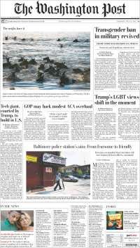 Tláhuac, EPN y Trump en primeras planas - portadas-27-jul-wp