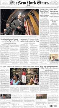 Delegado Tláhuac, TLC y Obamacare en primeras planas - portadas-28-jul-nyt