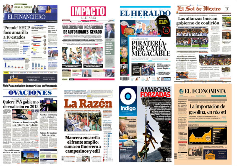 Mancera y Trump en primeras planas del lunes - portadas-3-jul1