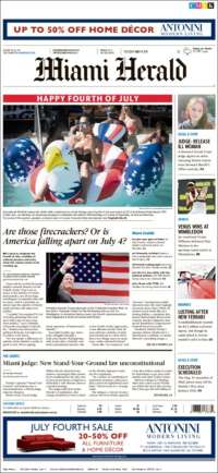 José Luis Cuevas y Macron en primeras planas - portadas-4-jul-miami