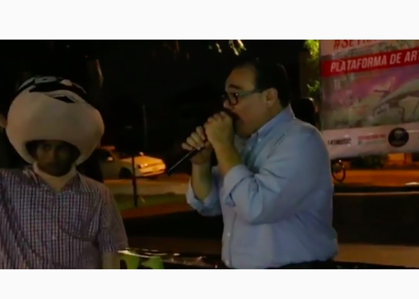 (VIDEO) Ramírez Marín canta rap en evento