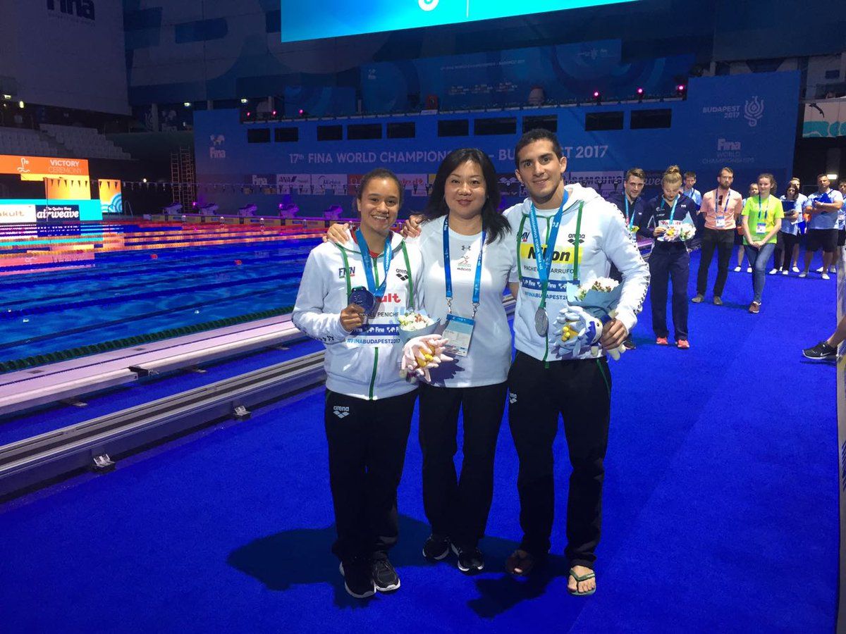 Mexicanos logran medalla de plata en clavados durante Mundial de Natación - rommel-pacheco-viviana