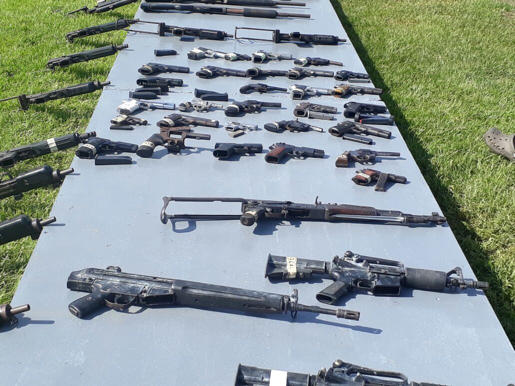 Sedena destruye más de dos mil armas en tres estados
