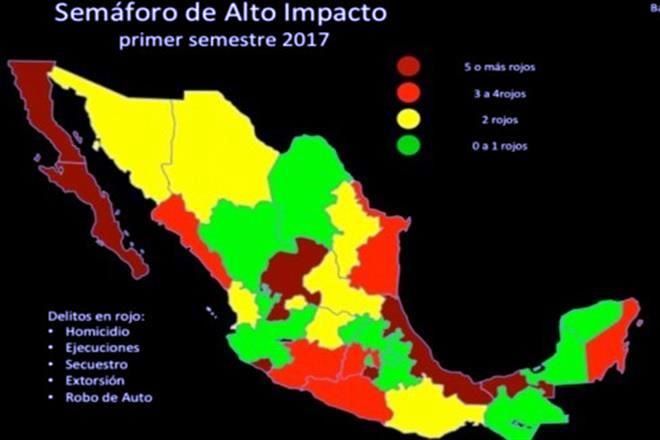 El 2017 será el peor año en materia de seguridad: Semáforo Delictivo - semáforo-delictivo