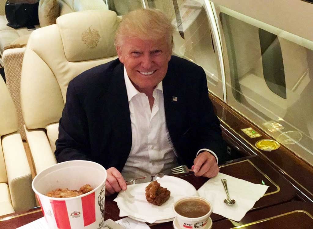 Los malos hábitos de Donald Trump - trump-kfc