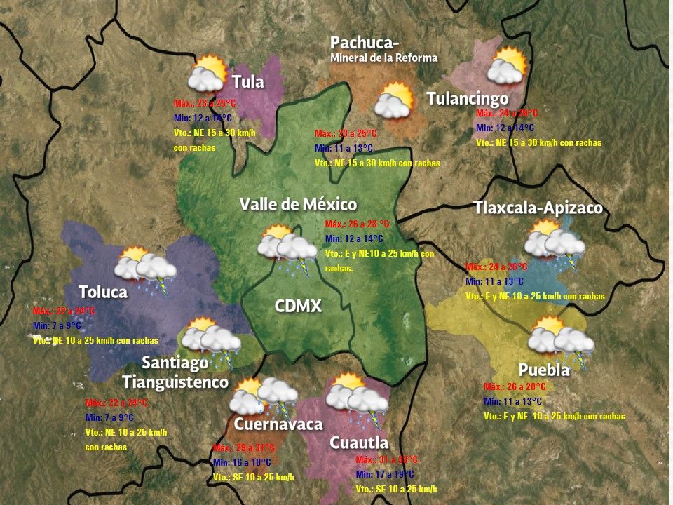 Lluvias y ambiente cálido en gran parte del país - vdm-3007-1