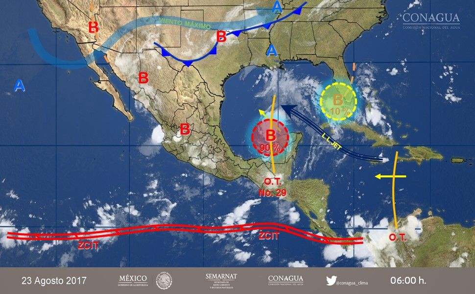 Continuarán las tormentas y oleaje elevado en el sureste del país - 2308-2