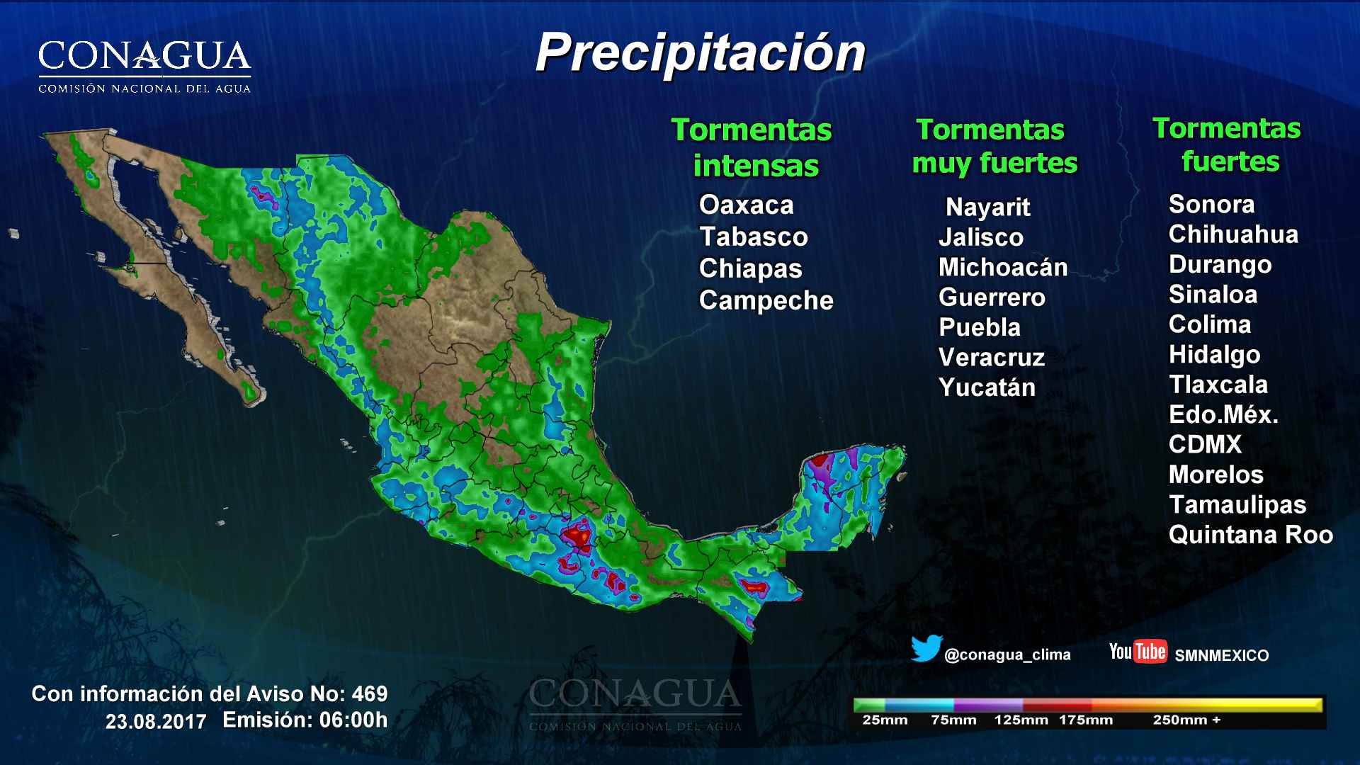 Continuarán las tormentas y oleaje elevado en el sureste del país - 2308