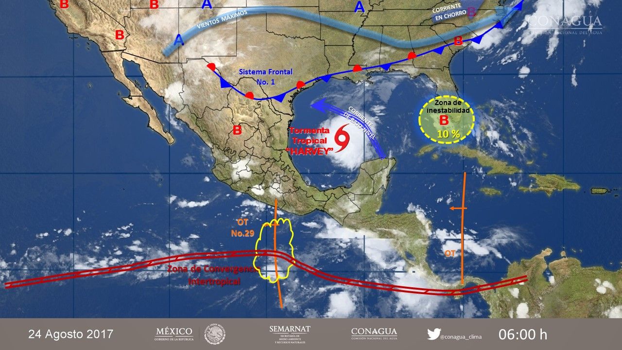 Se esperan tormentas en 24 estados del país - 2408