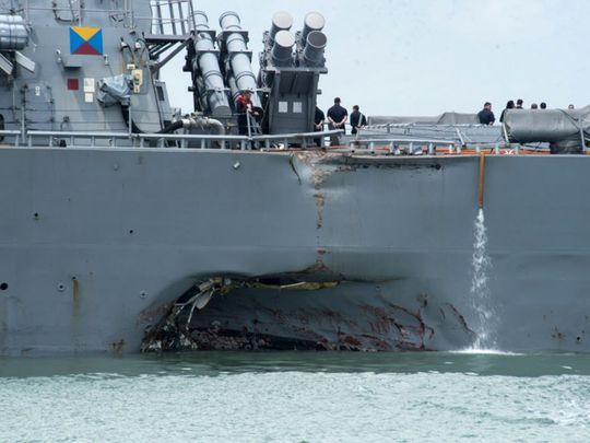 EE.UU. recupera cuerpos de marinos del accidentado USS John S. McCain - 636391878271438144-OURVIEW-3-
