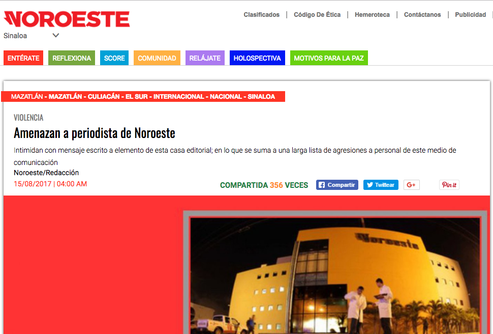 Noroeste de Sinaloa denuncia amenaza a reportera - Captura-de-pantalla-2017-08-16-a-las-10.00.41