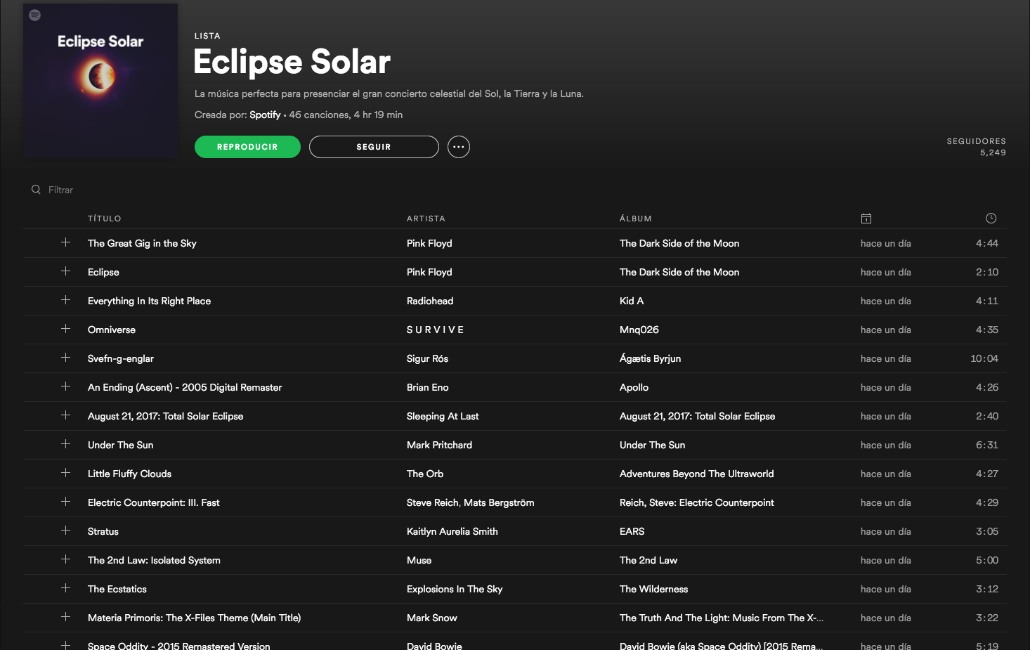 Spotify lanza playlist con motivo del eclipse solar - Captura-de-pantalla-2017-08-21-a-las-10.53.32