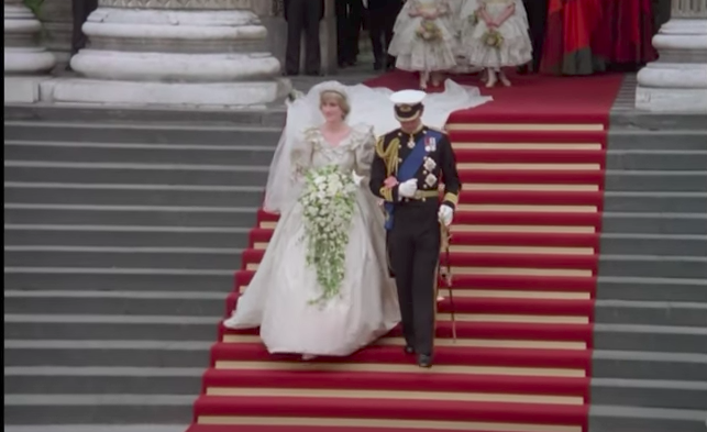 Restauran video de la boda de Lady Di