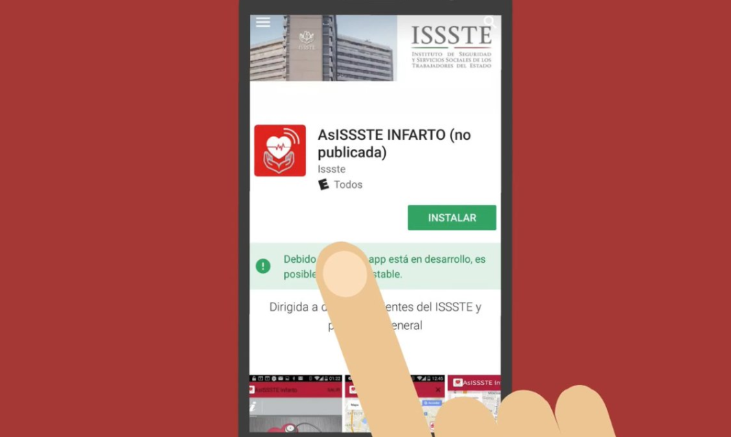 ISSSTE lanza app para atender infartos