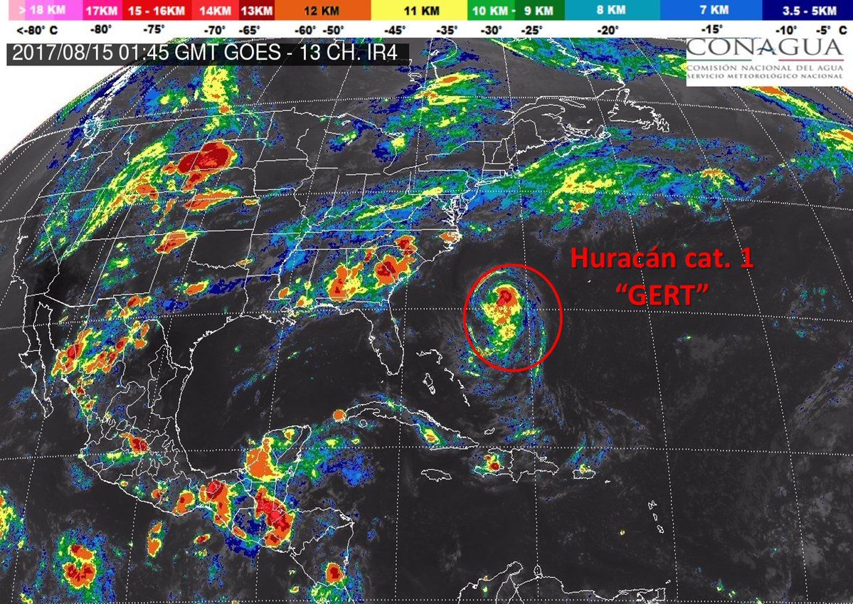 Gert se convierte en segundo huracán de la temporada