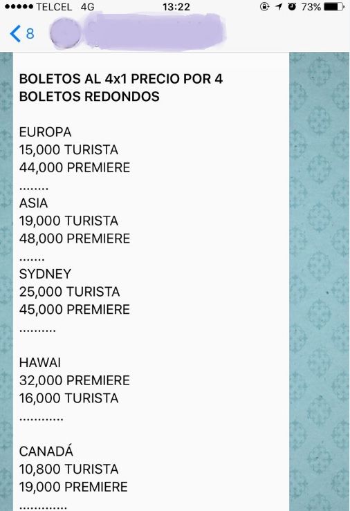 Falsas promociones de Aeroméxico llegan por medio de WhatsApp - Foto-de-Huffington-Post-Aeroméxico-Fraude