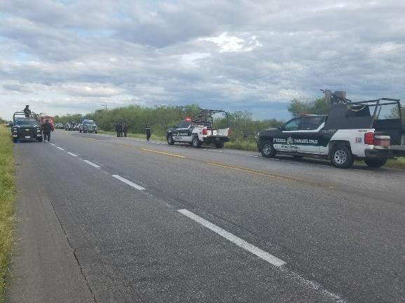 Mueren dos policías de Tamaulipas en accidente carretero Mueren dos policías de Tamaulipas en accidente carretero