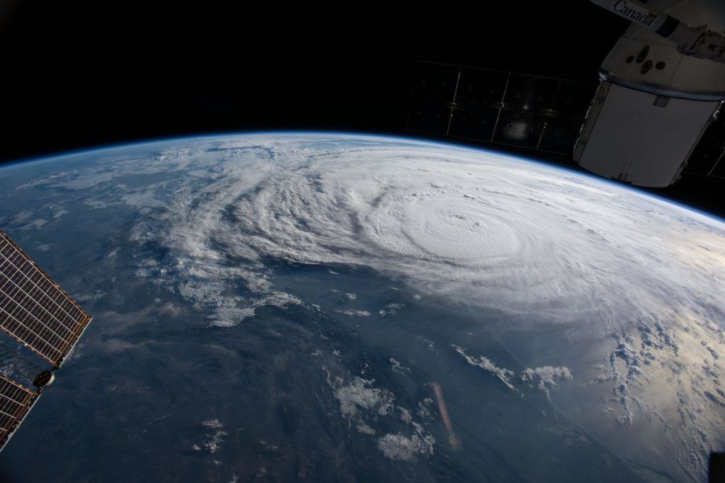 Huracán Harvey toca tierra en Texas - Foto-desde-la-Estación-Espacial-Internacional-Foto-de-NASA-Harvey-1024x682