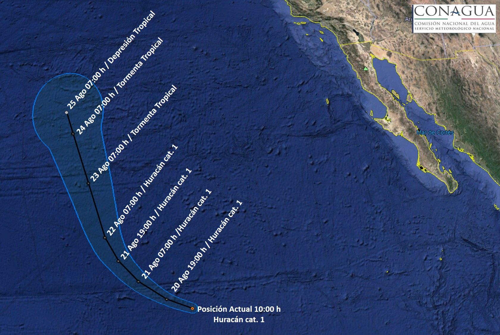 Se forma el huracán Kenneth  en el Pacífico - KENNETH2