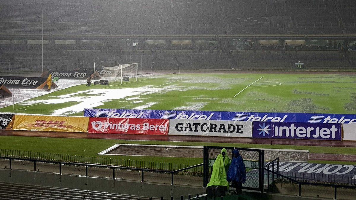 Suspenden juego de Pumas por fuertes lluvias