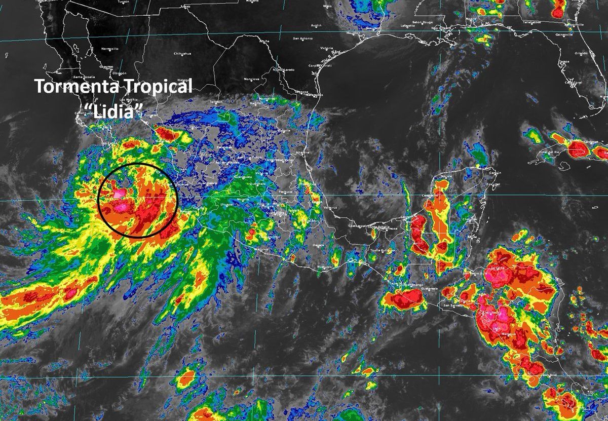 Tormentas por Lidia continuarán hasta el sábado: SMN Tormentas por Lidia continuarán hasta el sábado: SMN