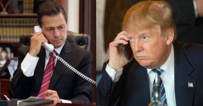 Peña Nieto y Trump intercambian condolencias en llamada telefónica