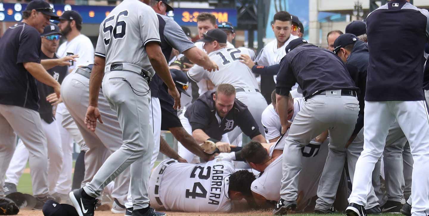 #Video Pelea campal entre Yankees y Tigres