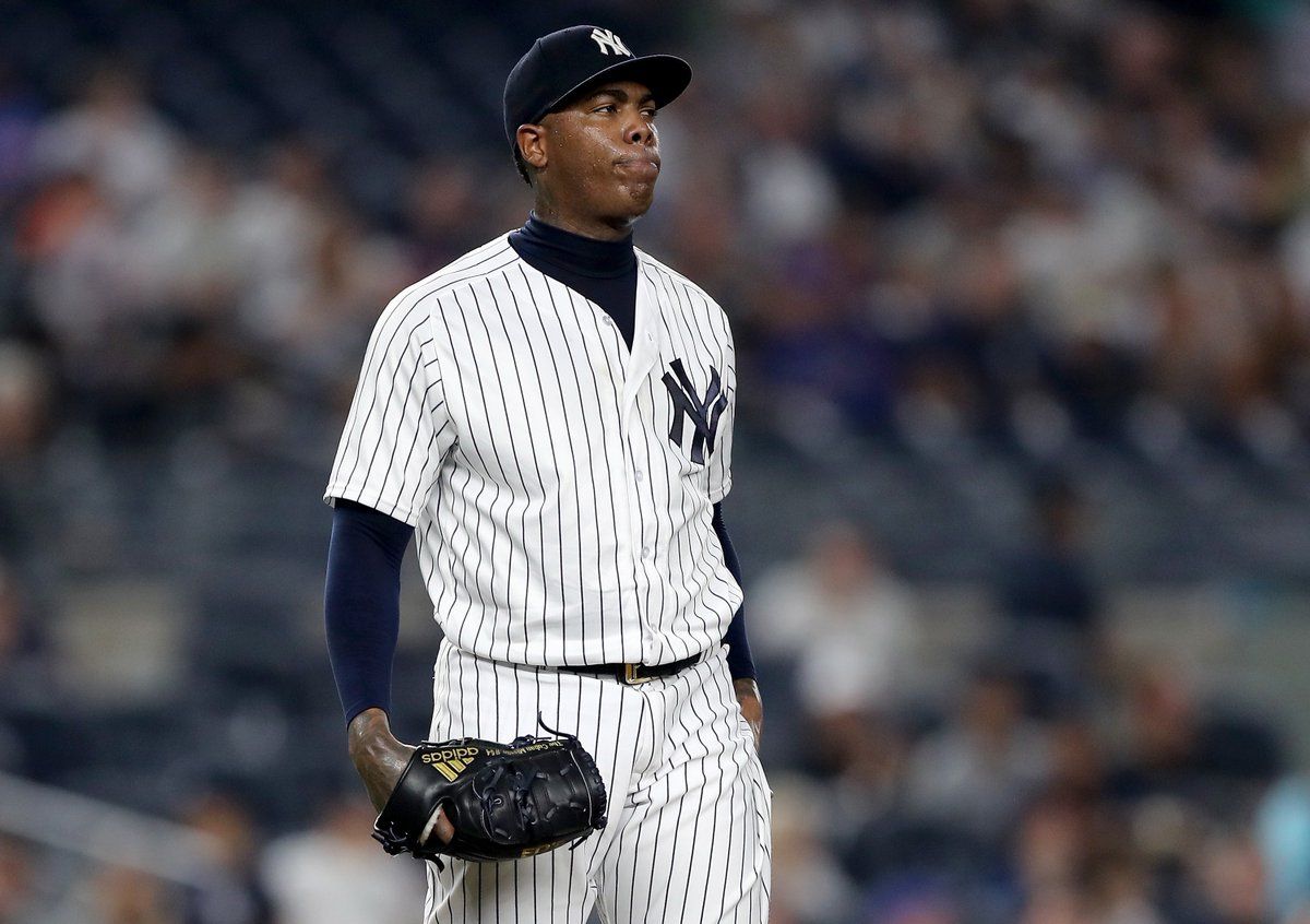 Aroldis Chapman deja de ser el cerrador de los Yankees - chapman-3