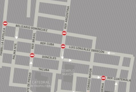 Cerrarán calles del Centro Histórico por filmación de Godzilla - cierre-godzilla