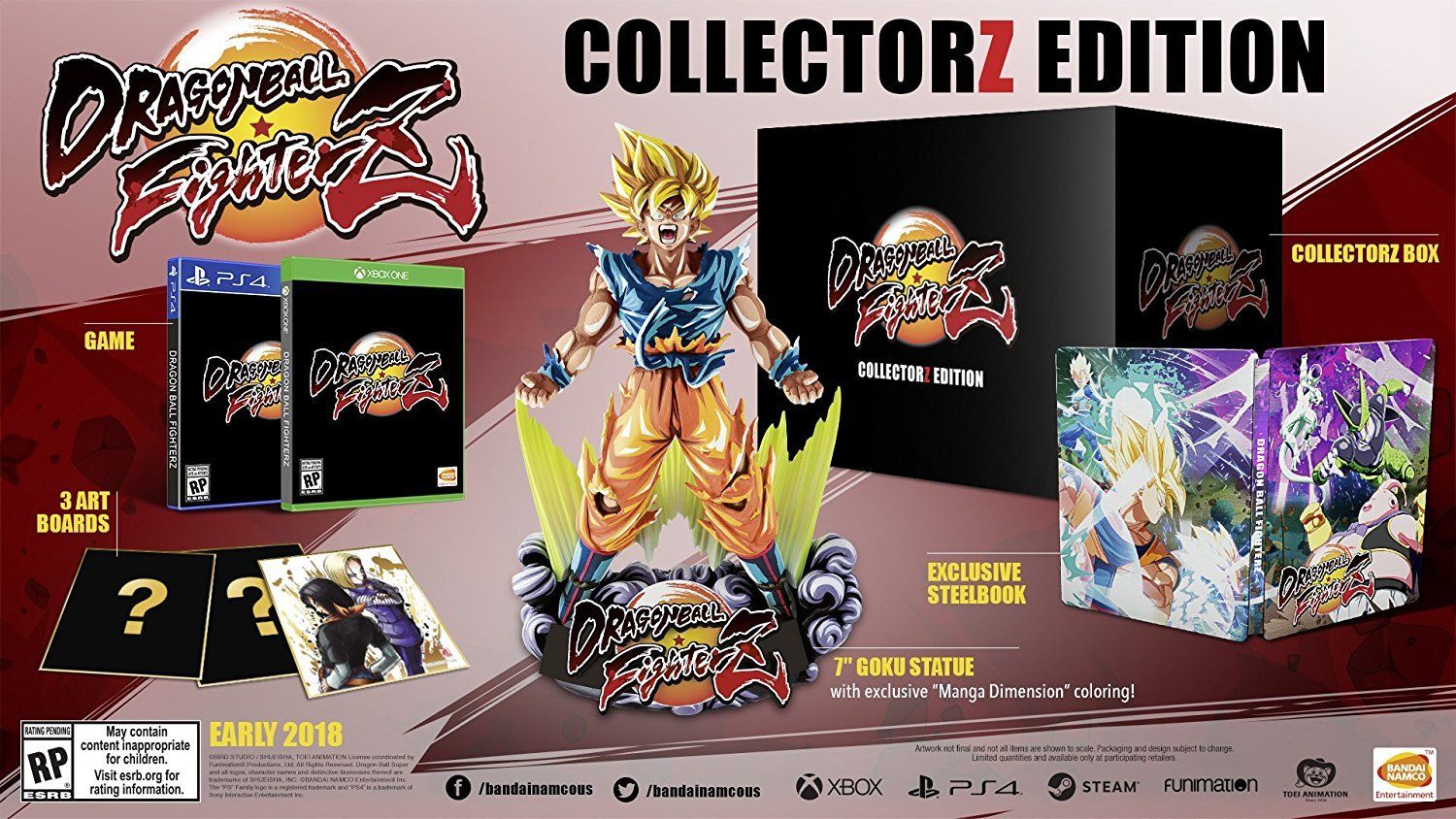 Confirman fecha de estreno de Dragon Ball FighterZ - collector-z-edition