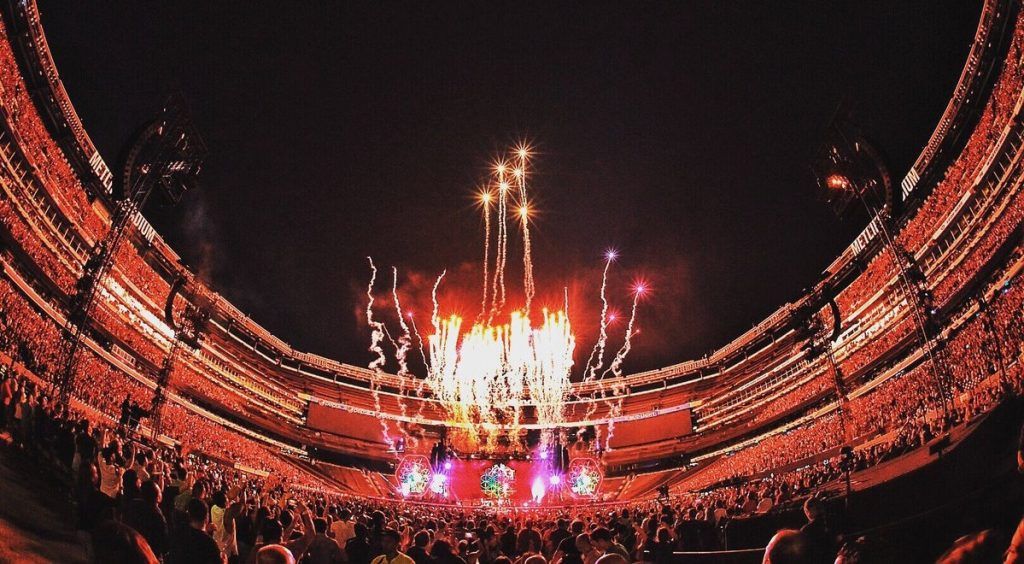 Las 20 giras de conciertos más lucrativas a nivel mundial - concierto-coldplay-1024x564
