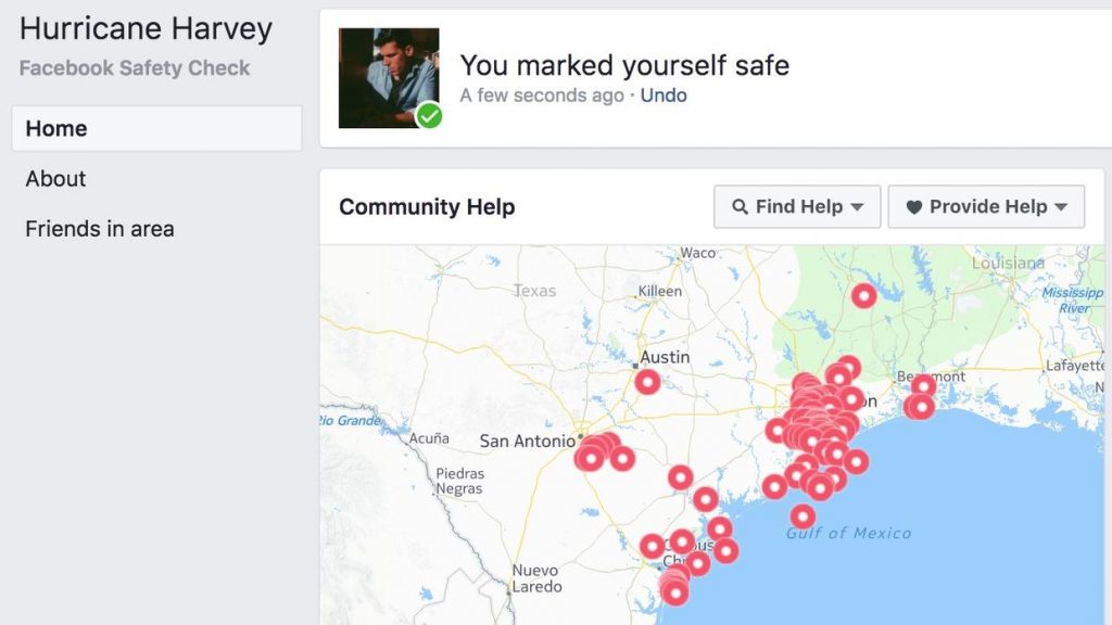 Facebook activa función 'Safety Check' por huracán Harvey - foto-de-Univisión-2-1024x576