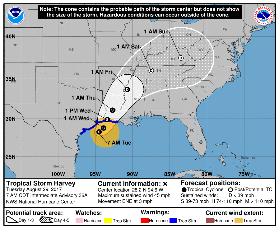 Harvey continúa desplazándose por el Golfo de México - harvey-4
