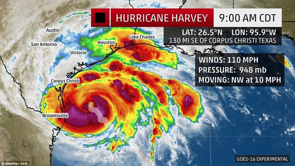 Texas se prepara para enfrentar el huracán Harvey - harvey-texas-weather