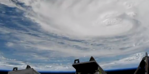 #Video Harvey visto desde el espacio