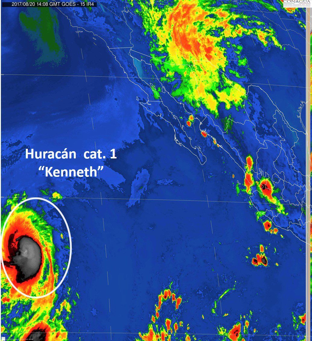 Se forma el huracán Kenneth  en el Pacífico - huracán-kenneth