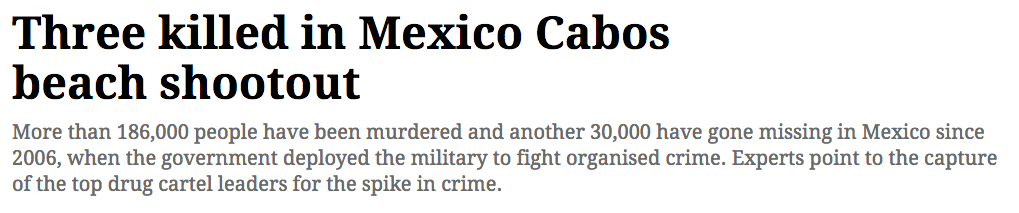 Reacciones de la prensa internacional por matanza en Los Cabos - indian-express-1